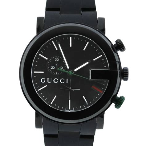 black Gucci watch for men